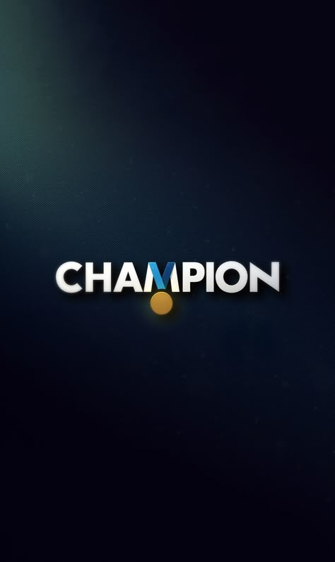 Champion Wallpaper Logo, Champion Graphic Design, Sports Logo Design Ideas Creative, Motivation Logo Design, Champion Logo Design, Champion Wallpaper, Champion Quotes, Logo Dc, Negative Space Design