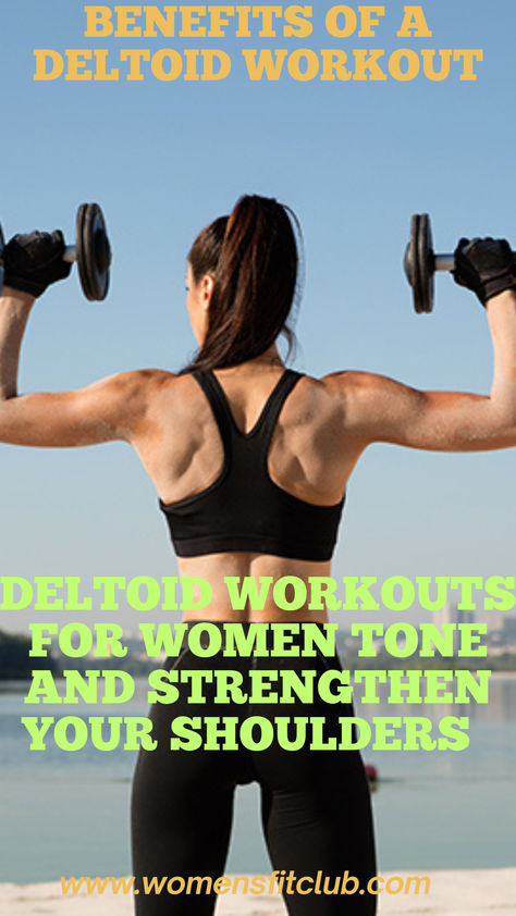 Enhance shoulder strength and definition with this targeted deltoid workout for women! This routine focuses on building all three deltoid heads—front, middle, and rear—with a blend of dumbbell and bodyweight exercises. Achieve balanced shoulders for improved posture, stability, and upper body strength. Deltoid Workout Women At Home, Workouts Women At Home, Deltoid Workout Women, Workouts Without Weights, Workouts No Equipment, Shoulder Workout At Home, Deltoid Workout, Workouts Women, At Home Workouts For Women