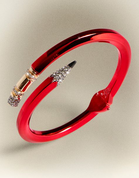 Get ready to rock your pencil game in and out of the classroom with this unique red bracelet! Decked out with the perfect amount of bling, it's the ultimate accessory or gift for a fun teacher or creative soul. Metal/Glass/Plastic materials Hinge closure 7" L x 2.25" W Imported Pencil Bracelet For Teacher, Weird Accessories, Plastic Bangles, Red Pencil, Red Bracelet, Book Smart, 2024 Style, Creative Soul, Antique Bracelets