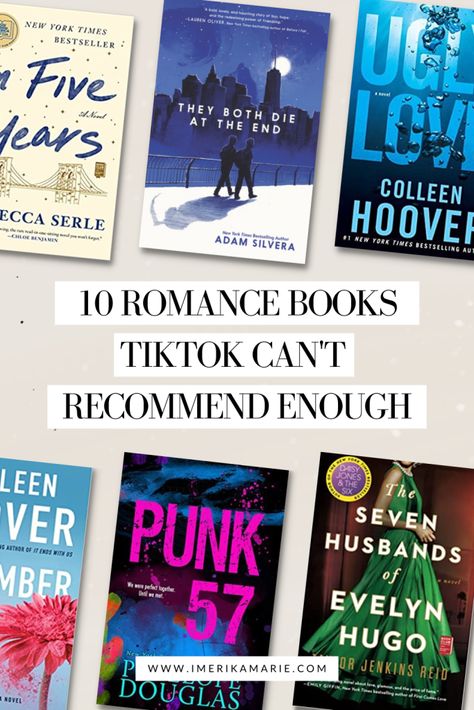 10 romance books TikTok can't recommend enough that keep showing up on my for you page. The best book recommendations from BookTok. Books Tiktok, Erika Marie, Book List Must Read, Ugly Love Colleen Hoover, Tiktok Creator, Ya Literature, Book Tok, Book Review Template, Contemporary Novels