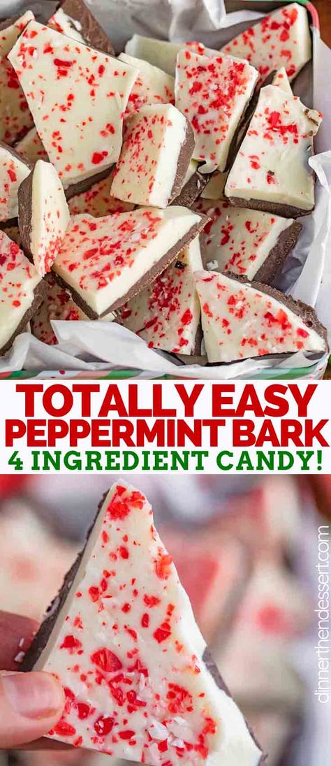 Christmas Peppermint Bark, Easy Holiday Desserts Christmas, Christmas Bark Recipes, Peppermint Dessert, Peppermint Bark Recipes, Crushed Peppermint, Holiday Desserts Christmas, Holiday Baking Christmas, Recipe Thanksgiving