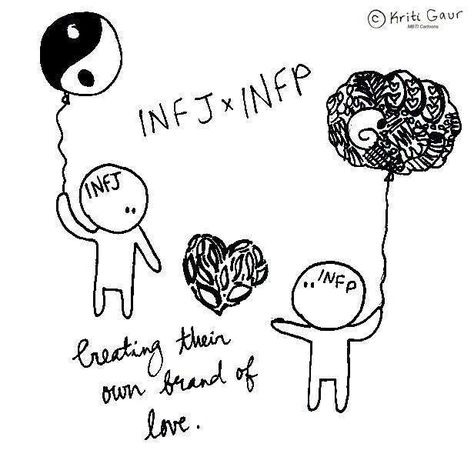 INFP and INFJ Relationships: http://personalitygrowth.com/infp-and-infj-compatibility-relationships-and-friendships/ … #MBTI #INFJ #INFP Infj Infp Friendship, Infj Infp Relationships, Infp Infj Relationship, Infj Compatibility, Mbti Compatibility Chart, Mbti Couples, Mbti Compatibility, Cognitive Functions Mbti, Infp Infj