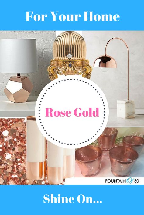 Want to brighten up your home for Spring? A warm and cheery solution is rose gold...for your home. Like any color there are many variations of this new neutral so you can find one to go with just about any other color. Here's how to simply & economically add rose gold to your home decor.  #homedecor #decor #decorating #decoratingtips #diy Rose Gold Home Decor, Decor On Amazon, Best Rose, Rose Gold Decor, Gold Home Decor, Shine On, Decorating Tips, My Dream Home, Contemporary House