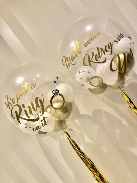 Bridal Shower Bobo Balloons, Bobo Balloons, Engagement Balloons, Personalised Balloons, Personalized Balloons, Bubble Balloons, Best Photo Poses, Photo Poses, Cool Photos