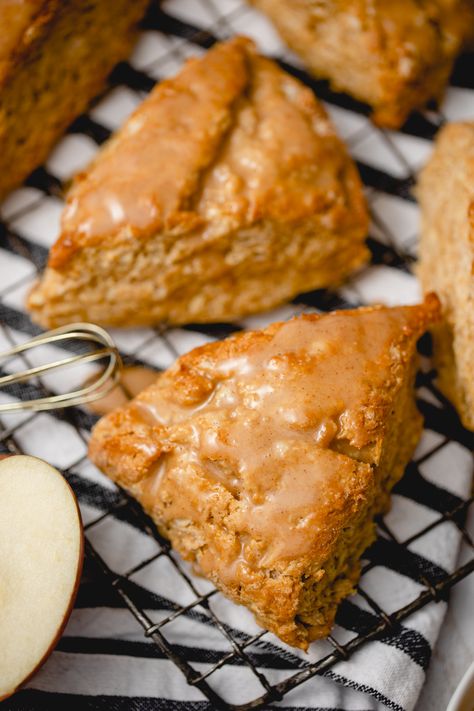 Apple Cider Scones › Bread Baking Babe Apple Cider Scones Recipe, Fall Scone Recipes, Apple Cider Scones, Apple Cider Baking Recipes, Fall Scones Recipe, Scone Flavor Ideas, Apple Cider Baking, Apple Cider Bread, Cold Cider