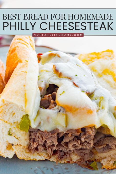 Find out what is the best bread to make a homemade Philly cheesesteak so you can make these super delicious sandwiches in your own kitchen. Homemade Philly Cheesesteak, Philly Cheesesteak Recipe, Bread To Make, Philly Cheese Steak Recipe, Cheesesteak Recipe, French Bread Pizza, Best Bread, Recipes With Few Ingredients, Cheese Steak