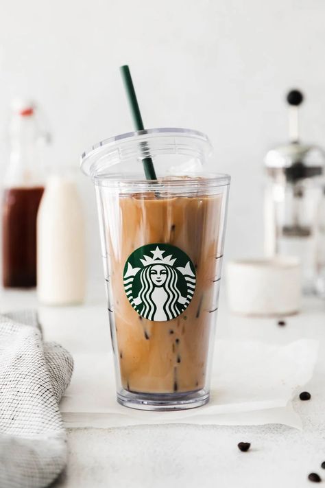 This Iced Brown Sugar Oatmilk Latte is so simple to make and comes together in a few quick minutes. PLUS it's so much cheaper made at home! Brown Sugar Oatmilk Latte, Oatmilk Shaken Espresso Starbucks, Shaken Espresso Starbucks, Fall Juices, Brown Sugar Oatmilk Shaken Espresso, Brown Sugar Latte, Oatmilk Latte, Vegan Creamer, Shaken Espresso