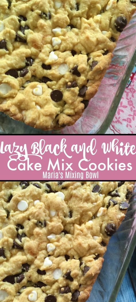 Lazy Cookie Bars, Bars Dessert Recipes, Quick Easy Cake, White Cake Mix Cookies, Dessert Recipes Quick, Cake Mix Bars, Lazy Cake, Bars Dessert, Cake Mix Cookie Bars