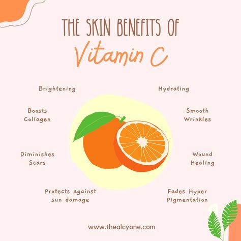 Vitamin C spotlight 🍊🔎 What's the buzz about vitamin C? It's everywhere right now, but is it worth the hype? Read the blog to discover the skincare benefits of vitamin C ✨ https://thealcyone.com/benefits-of-using-vitamin-c-serum-for-your-face/ #vitaminc #vitamincserum #vitamincskincare #vitamincday Collagen Rich Foods, Benefits Of Vitamin C, Best Vitamin C Serum, Vitamin C Face Serum, Best Vitamin C, Vitamin C Benefits, Skin Care Benefits, Boost Energy Naturally, Brighten Skin Tone