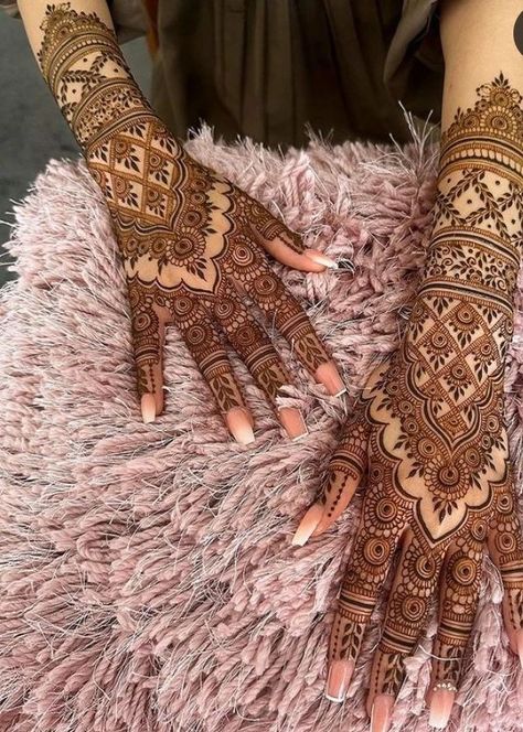 Henna designs Mehndi designs Mehndi Designs For Birthday, Bridal Mahendiii Design, Mahendiii Design, Simple Henna Designs, Henna Inspo, Mehndi Designs Bridal Hands, Beginner Henna Designs, Bridal Henna Designs, Modern Mehndi Designs