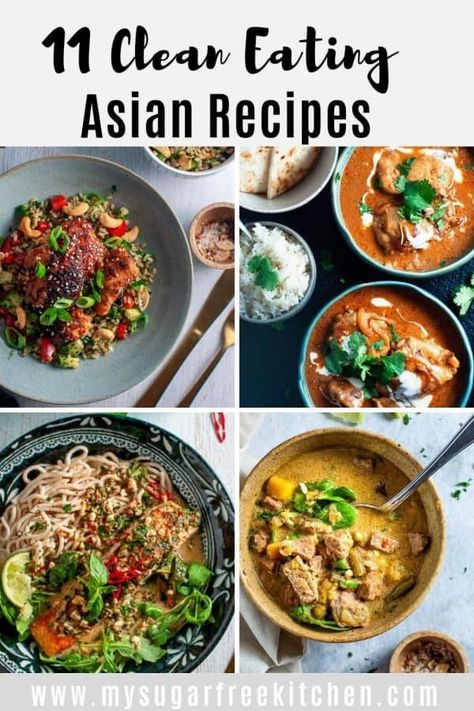 Homemade Asian Food, Clean Eating Salmon, Clean Eating Dinners, Slow Cooker Balsamic Chicken, Asian Diet, Clean Dinner Recipes, Healthy Asian Recipes, Asian Dinners, Easy Clean Eating