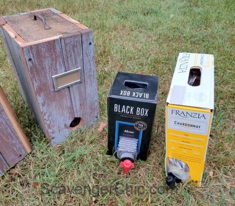 Boxed Wine Cover, Box Wine Holder, Box Wine Dispenser Diy, Wine Box Diy, Wine Cover, Cozy Sunroom, Boxed Wine, Dispenser Diy, Wine Crafts