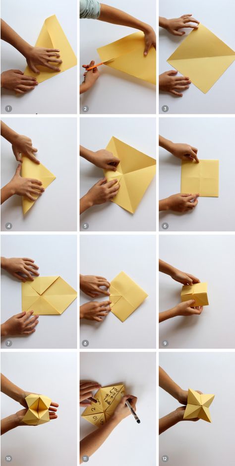 thanksgiving-kids-cootie-catcher-steps - Alice and Lois Best Kids Watches, Cootie Catcher, Fortune Tellers, Creative Origami, Thanksgiving Activities For Kids, Origami Fish, Paper Games, Thanksgiving Kids, Adult Crafts