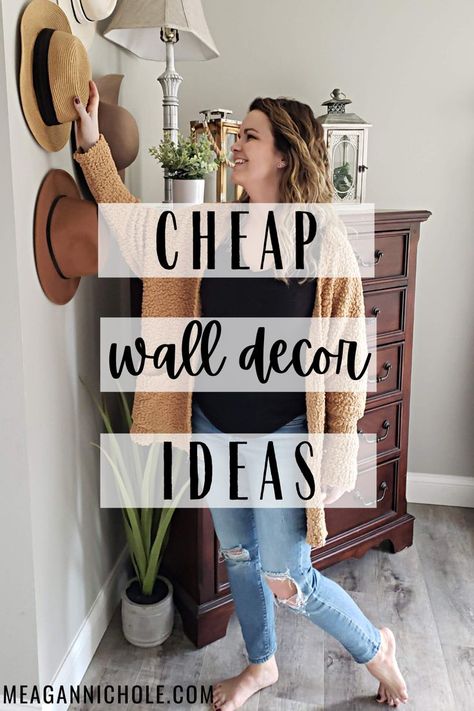 Wall Decor Budget, Plain Bedroom Wall Ideas, Wall Space Filler Ideas, Large Wall Decor Diy, Wall Filler Ideas Bedroom, Uneven Wall Decor Ideas, Short Wall Decor, How To Decorate An Empty Wall, Diy Wall Decor For Living Room Creative