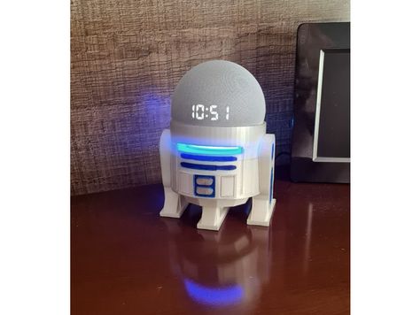 My remix of this Echo dot Gen 4 Holder, this should also allow you to see the clock versions of the echo dot Gen 4 and provide a more R2-like shape overall. I only modified the body, everything else was left as is so the fit will be the same as the original google version. I added an extra part because the PLA I used was of poor quality and the support stuck to the part, leaving some bad details. Rev2- 02March2023 - Added main body divided into 2 parts. It cuts the printing time by 5 hours but 3d Printed Echo Dot Holder, Echo Dot Holder, Alexa Echo Dot, Alexa Echo, Amazon Alexa, Amazon Echo, Echo Dot, 5 Hours, 3d Printer