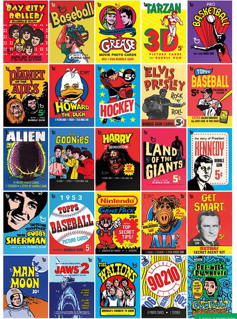 Topps 80th anniversary cards prove almost as collectible as the originals – downthetubes.net Bubble Gum Cards, 80th Anniversary, Collector Cards, Cinema Posters, Buy Posters, Comic Collection, Digital Comic, Picture Cards, Retro Toys