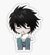 Chibi Stickers, L Lawliet, Stickers For Sale, Free Downloads, Chibi, Illustrations, For Sale, Anime