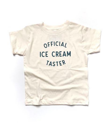 Are you a connoisseur of ice cream? Do you consider yourself somewhat of an expert in ice cream? Then this tee is for you. Please enjoy your new title. This tee is 100% cotton, dark teal ink ***please note the infant sizing 6m, 12m and 18m are onesies, not tee shirts!*** Ice Cream Shirt, Ice Cream Party, Blue Hoodie, 가을 패션, Dark Teal, Summer Kids, To My Daughter, Onesies, Kids Fashion