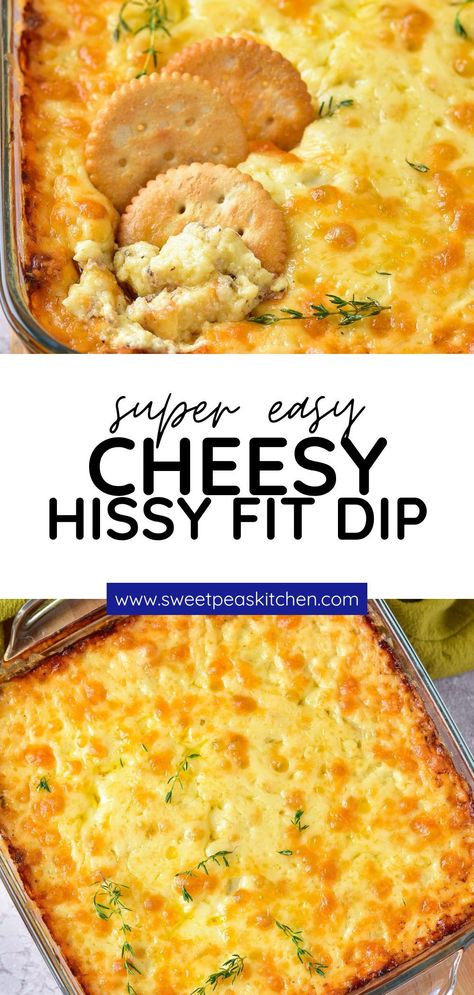 This wonderfully Cheesy Hissy Fit Dip is the perfect dish for when you’re feeling a little bit cranky. A combination of sharp cheddar cheese, creamy sour cream, and sausage, it’s sure to put a smile on your face – even if you’re having a bad day. Sharp Cheddar Cheese Ball, White Cheddar Recipes, Hissy Fit Dip, Cheddar Cheese Ball, Cheddar Recipes, Last Minute Appetizer, Sage Sausage, Cheddar Cheese Soup, Hissy Fit