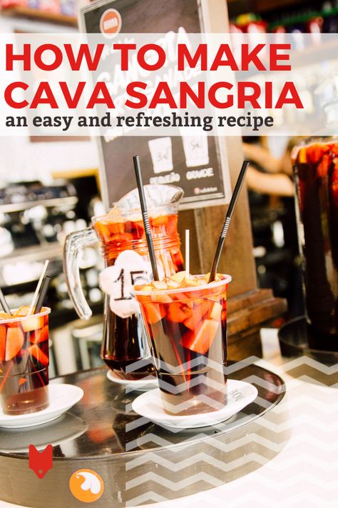 People in Spain don't always drink sangria when out at a bar or restaurant. In fact, it's something that's most often consumed at home. Join in the fun with this easy recipe for cava sangria that's absolutely perfect on a hot summer day. Recipe For Sangria, Cava Sangria, Bologna Food, Refreshing Summer Recipes, Athens Food, How To Make Sangria, Florence Food, Amsterdam Food, San Francisco Food