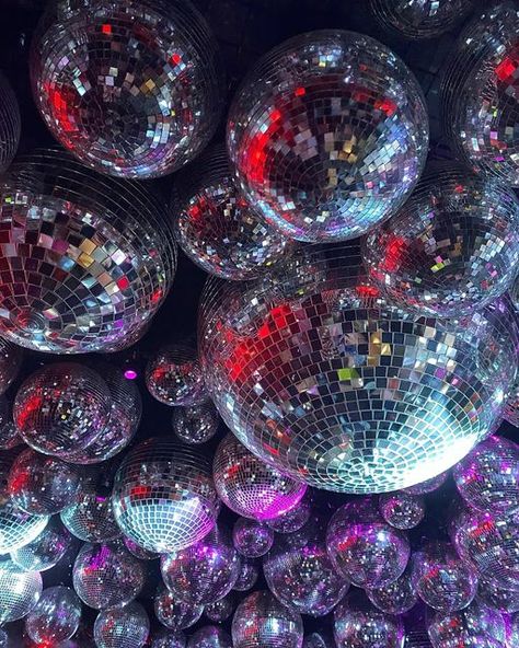 Haley lu Richardson on Instagram: "balls man amiright?" Aesthetic Disco Party, Mirrorball Aesthetic, Prom Planning, Haley Lu Richardson, Disco Decorations, Sixteen Candles, Faery Art, Ball Aesthetic, Taylor Swift Music