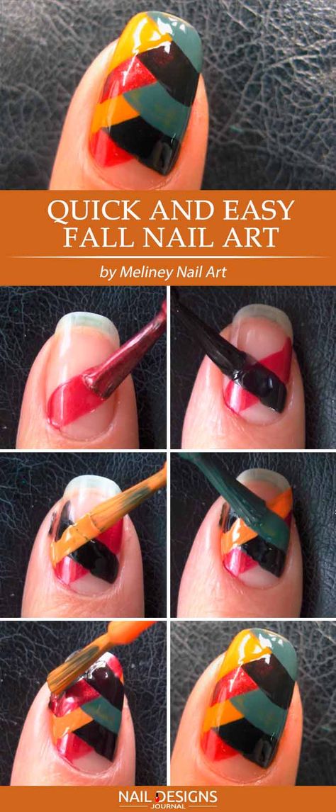 20+ Super Easy Nail Designs DIY Tutorials Nail Designs Easy Diy, Diy Nails Easy, Sponging, Fall Nail Art Designs, Nail Art For Beginners, Simple Nail Art Designs, Diy Nail Designs, New Nail Art, Trendy Nail Art