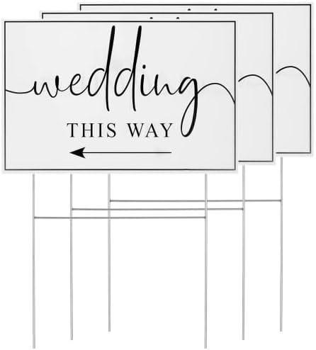 Wedding Signs Direction Arrow, Wedding Walkway, Wedding Direction Signs, Wedding Directions, Wedding Elements, Signs Wedding, Arrow Signs, Plastic Signs, Directional Signs