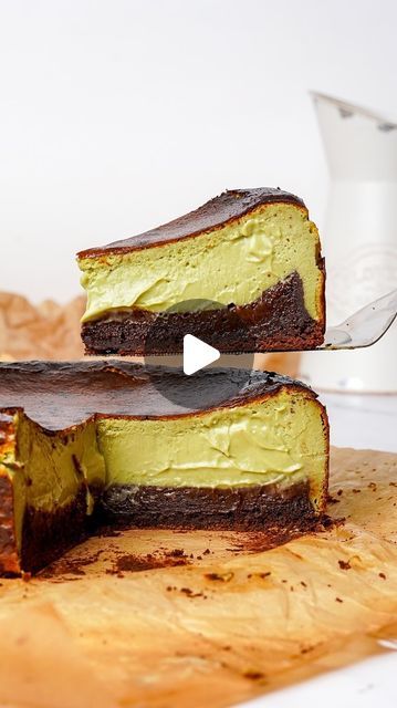 Ems Foodie Fix on Instagram: "Pistachio Brownie Basque Cheesecake 🥰 My new obsession, this one is for you if you love brownies, cheesecake & pistachio!

Comment ‘Cheesecake’ below & I’ll send you the recipe

Make sure to follow @emsfoodiefix for more recipe like this one ❤️
.
.
.
#basque #basquecheesecake #basqueburntcheesecake #pistachio #pistachiocream #pisctachios  #browniecheesecake #pistachiocheesecake #cheesecakelover #easydessert

Which basque cheesecake next?" Pistachio Brownies, Brownies Cheesecake, Pistachio Cheesecake, Basque Cheesecake, Cheesecake Lovers, Pistachio Cream, Kinds Of Desserts, Cheesecake Brownies, New Obsession