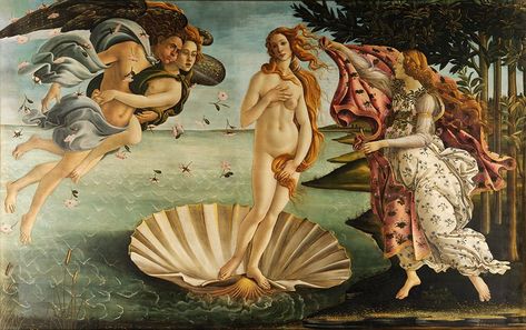 As 10 obras de arte mais famosas da história | Revista Bula Botticelli Paintings, Venus Painting, Venus Art, Jan Van Eyck, Birth Of Venus, Most Famous Paintings, Sandro Botticelli, John William Waterhouse, Uffizi Gallery