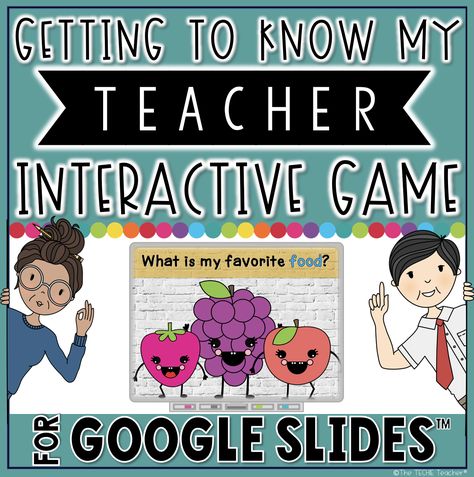 Games For Teachers, Teacher Games, Techie Teacher, Remote Teaching, Get To Know Your Students, First Week Of School, Instructional Technology, School Daze, Starting School