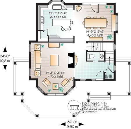 Victorian House Plans, Drummond House Plans, Luxury Plan, Monster House Plans, Farmhouse Style House Plans, Country Style House Plans, Country House Plan, Farmhouse House, Garage Plans