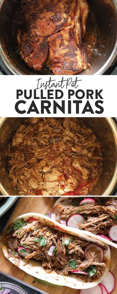 Instant Pot Carnitas Recipe, Pulled Pork Carnitas, Instant Pot Pulled Pork, Pork Carnitas Tacos, Pork Carnitas Recipe, Carnitas Tacos, Carnitas Recipe, Pork Carnitas, Instant Pot Pork