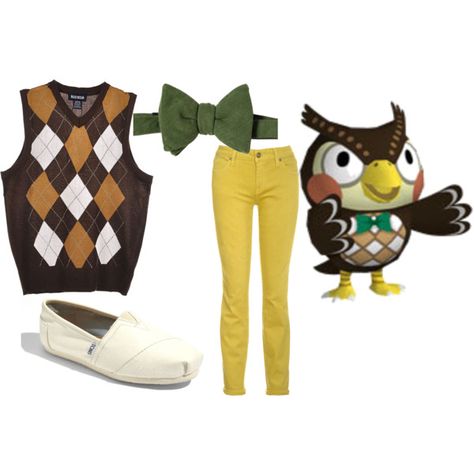 Animal Crossing Costume Halloween, Blathers X Brewster, Blathers Cosplay, Animal Crossing Costume, Library Fits, Halloween Costume Ideas Couple, Nintendo Halloween, Animal Crossing Cosplay, Anime Fusion