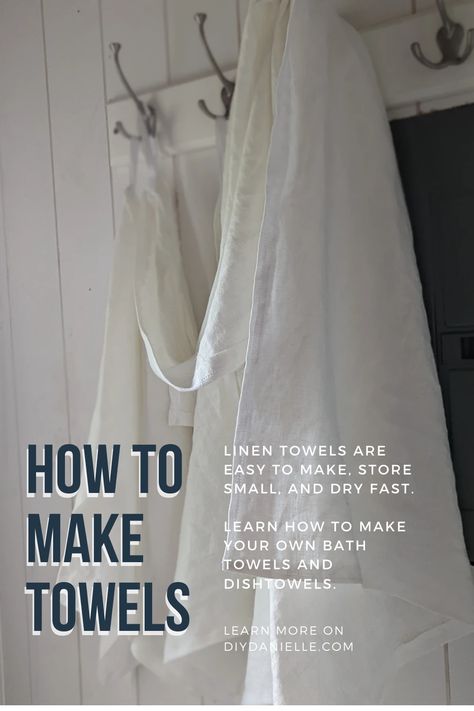 Linen Towels Diy, Farmhouse Bath Towels, Diy Bath Towels, Towel Pattern Sewing, Soften Towels, Linen Towels Bathroom, Hand Towels Diy, Sewing Linen, Sustainable Sewing