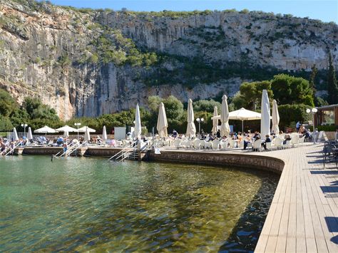 The therapeutic waters of Lake Vouliagmeni © Marissa Tejada / Lonely Planet Lake Vouliagmeni, Athens Riviera, Open Air Cinema, Riviera Beach, Beach Road, Travel Greece, Lost City, Travel Europe, Beach Town