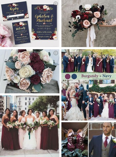 Trending Wedding Colors for 2018: Burgundy and Dusty Purple | Hitch Studio Wedding Dreses, Fall Bridesmaid, Quinceanera Theme, Groom Tux, Wedding Color Trends, Maroon Wedding, Wedding Colours, Wedding Color Inspiration, Wedding Scene