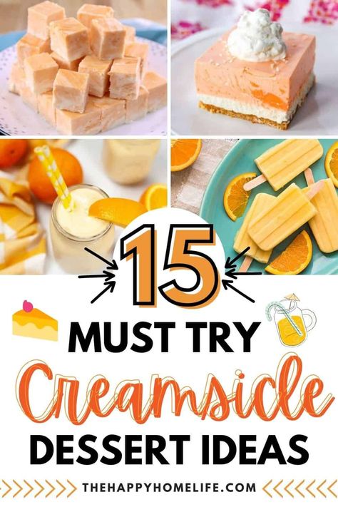 🍊 Dive into summer with these refreshing Orange Creamsicle Dessert Ideas! Satisfy your sweet tooth with Creamsicle Fudge, Orange Creamsicle Dream Bars, or a cool Orange Creamsicle Milkshake. Perfect for hot summer days or nostalgic nights. No ice cream truck required! ☀🍨 #SummerDessert #CreamsicleLove Orange Creamsicle Dessert, Orange Creamsicle Milkshake, Creamsicle Dessert, Creamsicle Recipes, Creamsicle Fudge, Creamsicle Truffles, Creamsicle Milkshake, Refreshing Summer Recipes, Creamsicle Cake