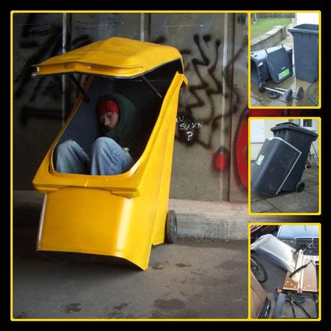 Homeless Shelter Design, Portable Shelter, Shelter Design, Emergency Shelter, Survival Shelter, Micro House, Homeless Shelter, Trash Bins, Cool Inventions