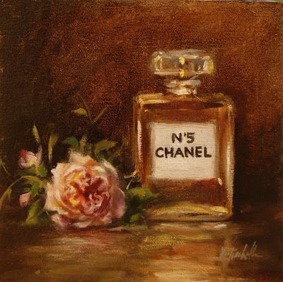 Famous Paintings Aesthetic, Vintage Still Life, Chanel Painting, Perfume Painting, Acrylic Still Life, Still Life Aesthetic, Still Life Acrylic Painting, Oil Perfumes Pictures, Vintage Still Life Painting