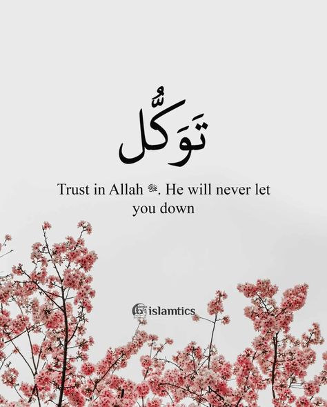 Trust in Allah ﷻ. He will never let you down Trust Allah Quotes, Islamic Dp Quotes, Trust In Allah, Islamic Quotes In English, Phone Backgrounds Quotes, Self Inspirational Quotes, Motivational Quotes For Students, Friendship Day Quotes, Allah Love