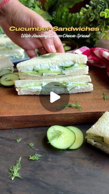 Food  Blast on Instagram: "Cucumber Sandwiches With Healthy Homemade Cream Cheese Spread  You must try this light, refreshing & delicious cucumber sandwich with creamy, healthy, protein rich, and flavorful homemade cream cheese spread🤤❤️  This quick 5 minute recipe is perfect for lunch on the go, tea time snack, breakfast, party starter, picnic, potluck and more😍  Quick, easy, and so tasty! 😋   📌 Save & Share the recipe!  Ingredients:-  For cream cheese spread:- 1/2 cup fresh paneer 1 tbsp fresh curd  1 big or 2-3 small cloves garlic  Salt as required  1/4 tsp black pepper  2 tsp spring onion, finely chopped  2 tsp dill/Suva leaves and mix.   For sandwiches:- Bread of your choice  Cucumber slices  Start by blending paneer, curd, and a garlic clove into a creamy paste. Add salt, black p Cucumber Sandwiches With Cream Cheese, Cucumber Tea Sandwiches Recipes, Paneer Sandwich Recipe, Spring Onion Recipes, 5 Minute Recipe, Paneer Sandwich, Healthy Cream Cheese, Cucumber Sandwich, Picnic Potluck