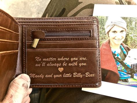 Gift for Men Gift for Dad Personalized Men's Wallet - Etsy Brasil Taco Gifts, Billy B, Personalized Mens Wallet, Custom Wallet, Personalized Gifts For Men, Unique Gifts For Men, Men's Wallet, Christmas Gift For Dad, Personalized Wallet