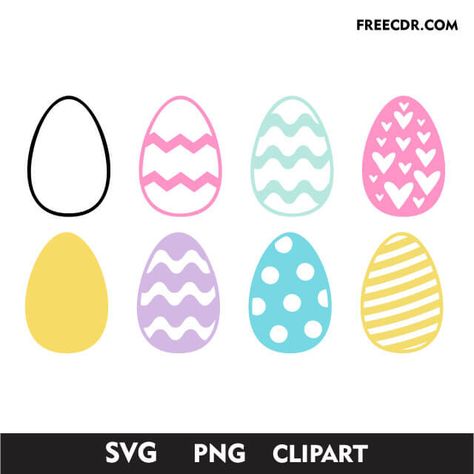 Easter Egg Svg Free for Cricut or Silhouette Egg Svg Free, Easter Bunny Svg Free, Easter Svg Free, Cameo Crafts, Easter 2024, Easter Svg Files, Kids Library, Easter Projects, Bunny Svg