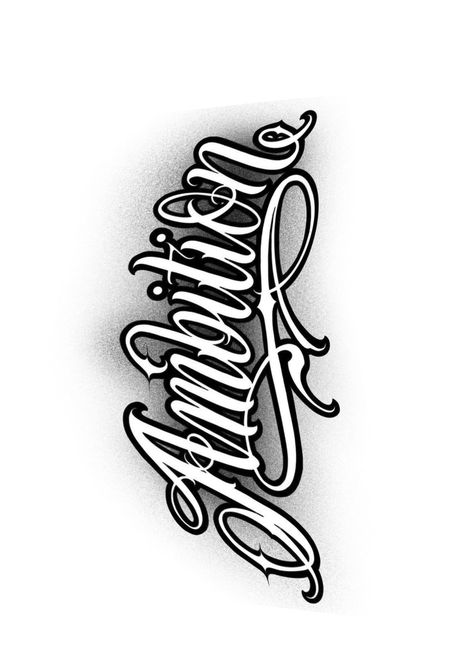 510 Tattoo, Angel Lettering Tattoo, Shhh Tattoo, Chest Tattoo Fonts, Ambition Tattoo, Typographic Tattoo, Chicano Tattoos Lettering, Lettrage Chicano, Shen Long Tattoo