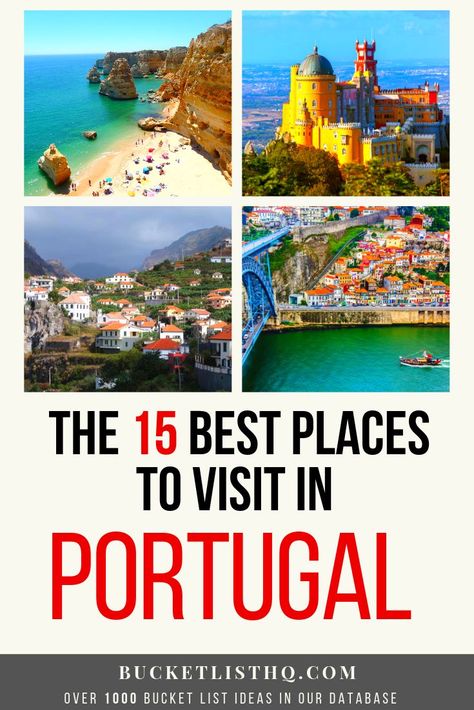 Read on to discover 15 of my favourite Portuguese destinations so you can plan your next adventure on the Iberian Peninsula #portugal #travel #adventure #bucketlist #love2travel Portugal Places To Visit, Places To Visit In Portugal, Places In Portugal, Portugal Travel Guide, Travel Africa, Visit Portugal, Algarve Portugal, Europe Trip, Europe Travel Guide