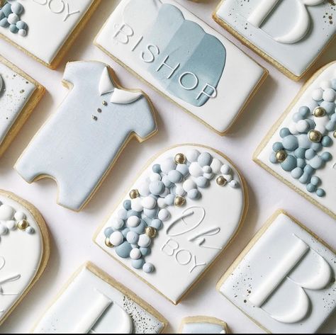 Boho Cookies, Diy Cookies, Royal Cookies, Baby Boy Cookies, Monogram Cookies, Cookie Decorations, River Birch, Bakery Items, Sugar Cookie Royal Icing