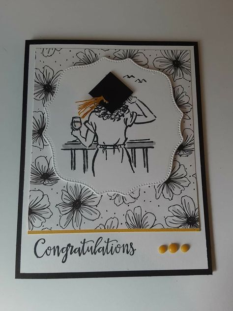 Stampin Up Graduation, Stampin Up Graduation Cards, Graduation Cards Handmade, Confirmation Cards, New Things To Try, Grad Cards, Congratulations Graduate, Stamping Up Cards, Graduation Cards