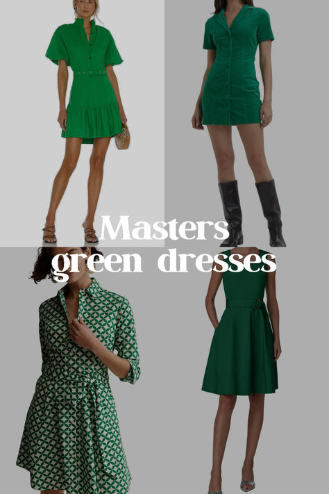 What to Wear to the Masters | Spring Dresses | Green Dresses | Green Outfits Masters Outfit Women, Golf Tournament Outfit, Golfing Outfits, Masters Tournament, Green Outfits, Dresses Green, Green Dresses, Golf Tournament, The Masters