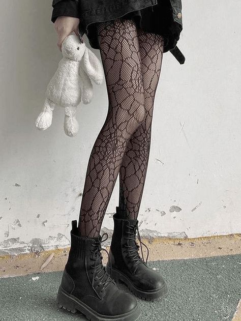 2023 Buy Mesh Spider Web Tights under US$6 in Socks Online Store. Free Shipping with US$69+. Check reviews and buy it today. Style: Casual, Sexy Color: Black Fabric Content: Nylon Fit Type: Slim fit Design: Elasticated Waistband, Spider Web Pattern Featuring #y2k #retro #aesthetic #backtoschool #backtoschooloutfits #firstdayofschooloutfit #streetstyle #outfits #ootd #trendyoutfits #fashionista #casualoutfits Patterned Stockings Outfit, Chicken Town, Spider Web Tights, Ideal Appearance, Stockings Outfits, Victorian Outfits, Spider Web Pattern, Web Pattern, Dr Closet