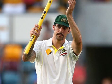 1st Ashes Test, Day 4 - Johnson was named Man of the Match. Ashes Cricket, Mitchell Johnson, About Cricket, Cricket Lover, Fast Bowling, Ricky Ponting, Shane Warne, Australian Summer, Cricket Update